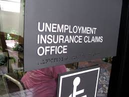 Unemployment insurance claims office sign
